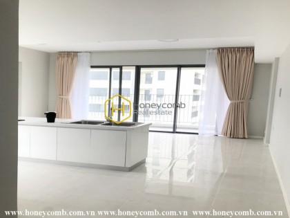 Unfurnished and well-lit apartment in Masteri An Phu