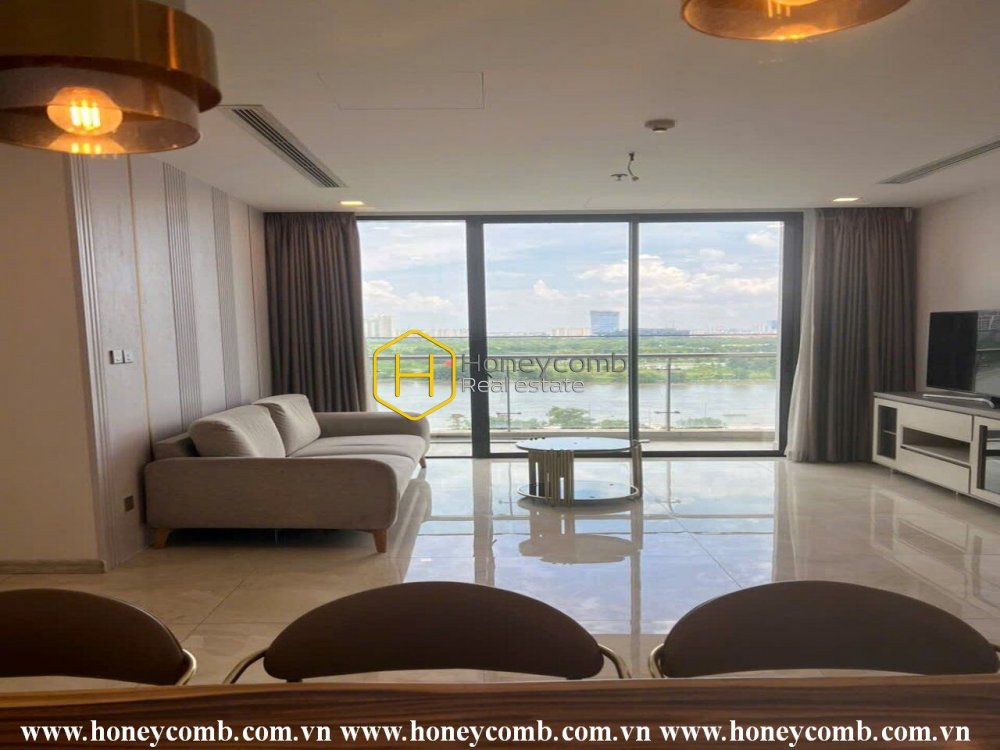 Căn hộ với thiết kế tao nhã nhưng không kém phần sang trọng cho thuê tại Vinhomes Golden River