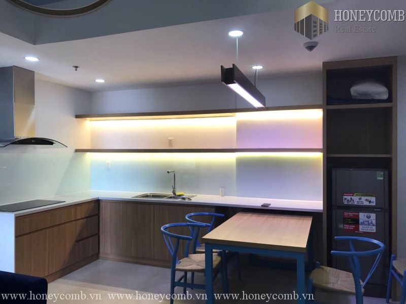 Căn hộ 2 phòng ngủ, tầng cao, view thành phố cho thuê ở Masteri Thao Dien