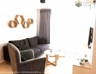Fully furnished 2 bedrooms apartment with cool colored design in Masteri Thao Dien