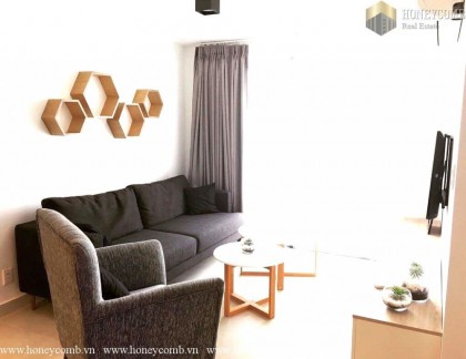 Fully furnished 2 bedrooms apartment with cool colored design in Masteri Thao Dien