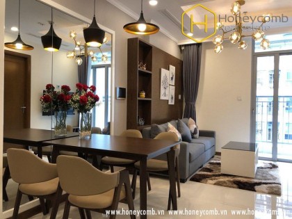 Good furniture with 1 bedroom apartment in Vinhomes Central Park for rent