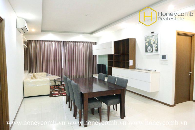 Căn hộ thanh lịch và sáng sủa với 3 phòng ngủ rộng rãi tại Thảo Điền Pearl