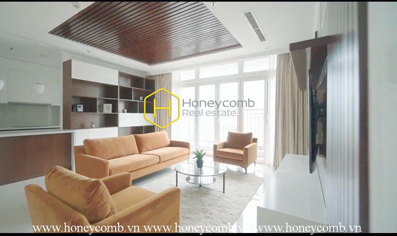 Căn hộ Vinhomes Central Park cho thuê - Không gian sống thoáng mát - Nội thất gỗ sang trọng - Tầm nhìn đẹp