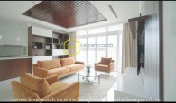 Vinhomes apartment for rent – Open living space. Classy wooden furniture