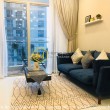 Alluring design with romantic balcony in this Vinhomes Central Park apartment may catch your heart