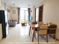 Such an apartment with full amenities and spacious living space for rent in Vinhomes Central Park