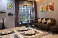 Relax with the peaceful atmosphere in this elegant furnished apartment in Vinhomes Central Park