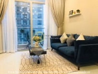 Alluring design with romantic balcony in this Vinhomes Central Park apartment may catch your heart