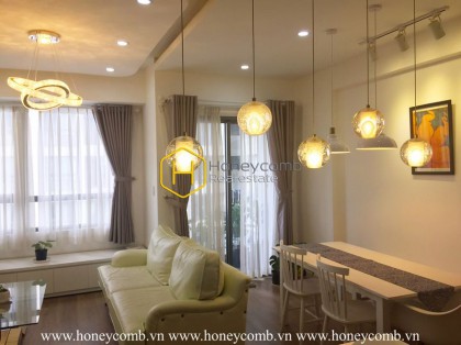 Low floor and pool view with two bedroom apartment for rent in Masteri Thao Dien