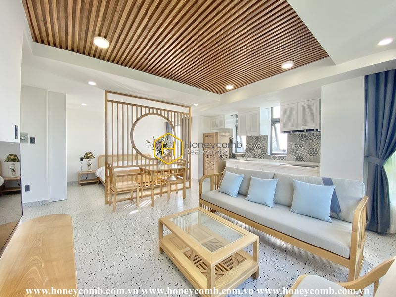 An eco-friendly studio serviced apartment for rent in District 2 brings nature into your home