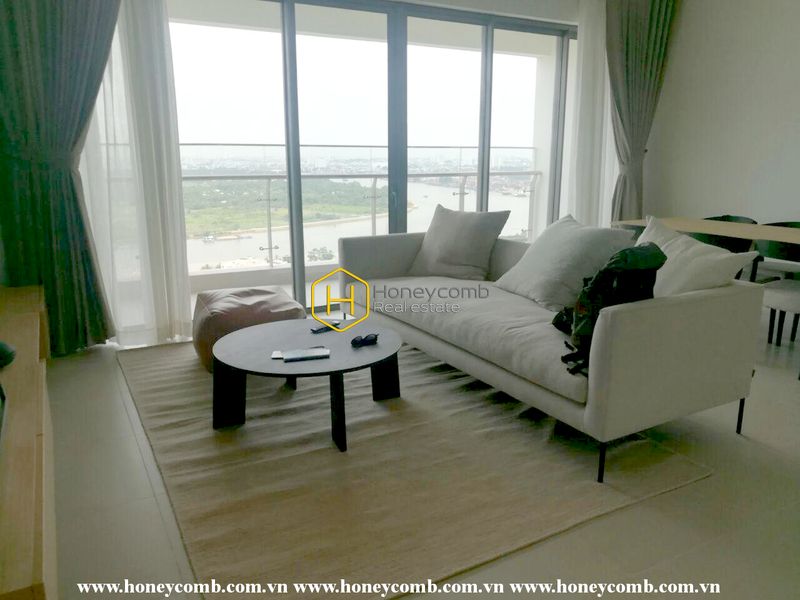 Open space contemporary-style 4 bedrooms apartment in The Gateway Thao Dien