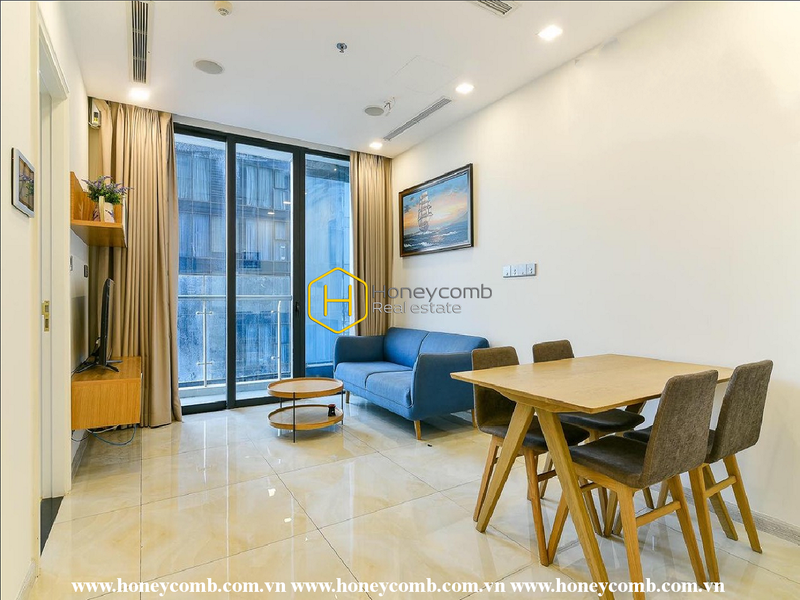 Căn hộ Vinhomes Golden River trong nét sơn tông màu xanh lam nhẹ nhàng