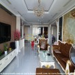 A deep tone and luxury interiors apartment in Vinhomes Central Park for rent