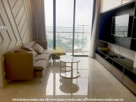 Harmonized grey and beige decor in Vinhomes Golden River apartment
