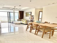 Feel the coziness in this rustic apartment at Vinhomes Central Park