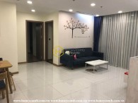 Harmonious colors and clear layout are the highlights of this Vinhomes Central Park apartment