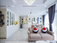 Attracted by the unique and charming design in this Vinhomes Central Park apartment