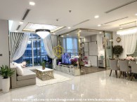 Màu sắc hài hòa và bố cục rõ ràng chính là điểm nhấn của căn hộ Vinhomes Central Park này