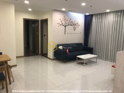 Harmonious colors and clear layout are the highlights of this Vinhomes Central Park apartment