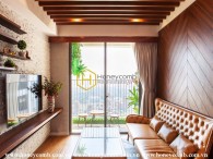 You will fall in love with this wooden furnished apartment at Masteri An Phu