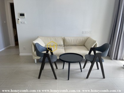 An airy river view apartment for rent with full furniture in Diamond Island