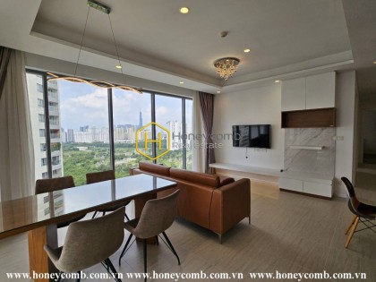 This top apartment in Diamond Island exudes powerful luxury