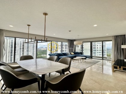 Visit the apartment in Diamond Island with a trendy and splendid design