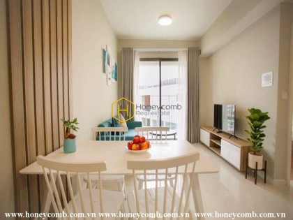 The 2 bedrooms with colour blocks is blended subtly in Masteri An Phu