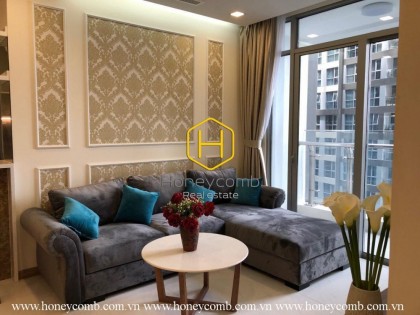 The 3 bed-apartment is very charming and fashionable at Vinhomes Central Park