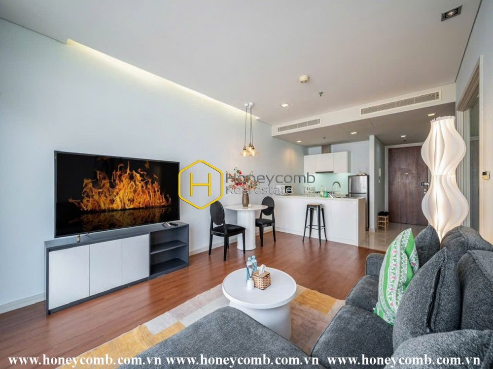 Căn hộ 1 phòng ngủ ở tầng trung cho thuê tại City Garden