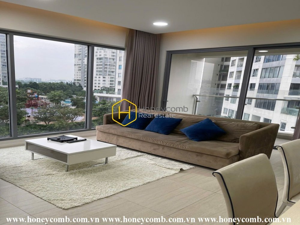 Căn hộ với không gian sống được thiết kế vô cùng đẹp ở Diamond Island cho thuê