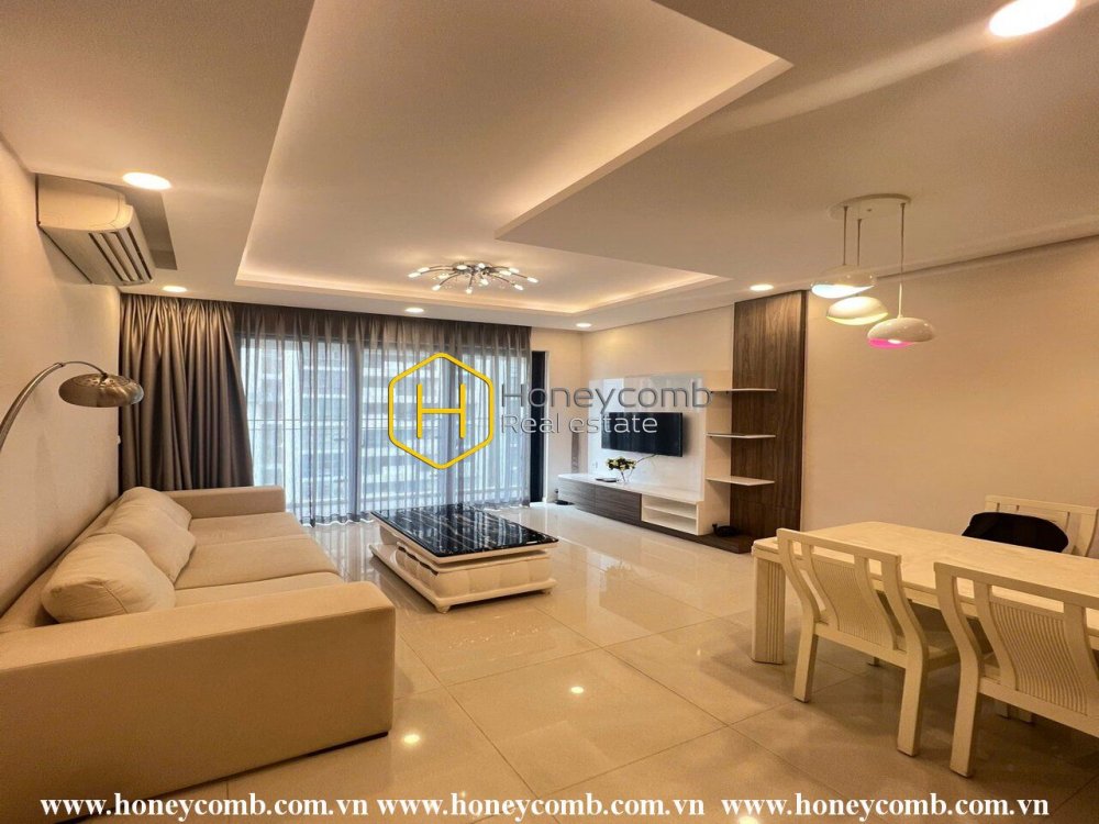 Bạn sẽ bị mê hoặc với căn hộ nội thất cao cấp và tông màu trầm ấm tại Estella Heights