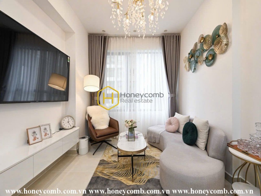 Nhìn vào căn hộ 2 phòng ngủ với phong cách hiện đại đang cho thuê này ở Masteri Thảo Điền