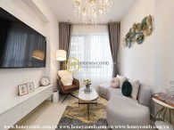 Looking in this 2 bedrooms-apartment with mid-century modern style in Masteri Thao Dien