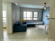 Feel the coziness in this rustic apartment at  Masteri Thao Dien