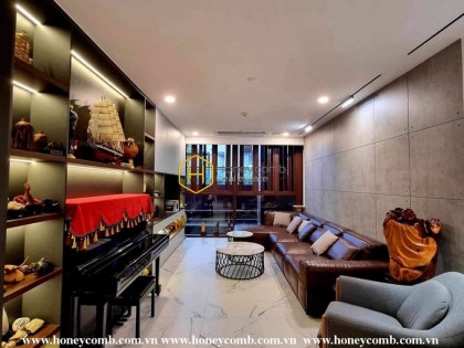 Indulge in a luxurious lifestyle within this opulent apartment at Metropole Thu Thiem