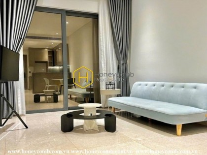 A luxurious residential aesthetic perfectly showcased in this The MarQ apartment