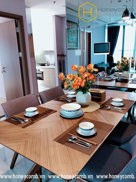 Tầm nhìn đẹp và sang trọng với căn hộ 2 phòng ngủ cho thuê tại Vinhomes Central Park