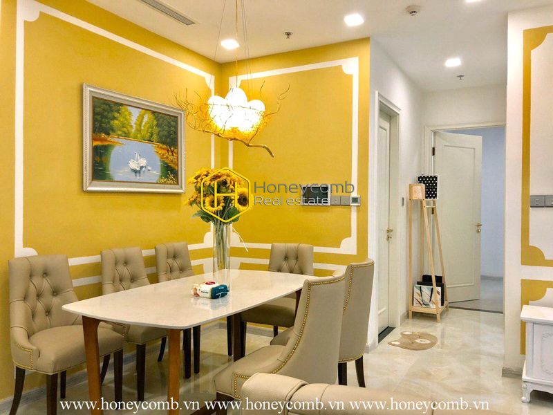 Elegant art decor apartment hidden in Vinhomes Golden River