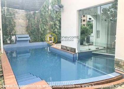 Shiny & Unfurnished VILLA in Thao Dien, including swimming pool