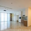 Decorate your future home with this unfurnished apartment in Vinhomes Golden River