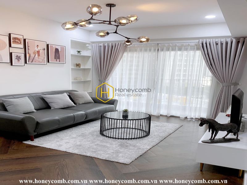 Căn hộ 2 phòng ngủ sáng sủa và lộng lẫy ở Masteri Thảo Điền cho thuê