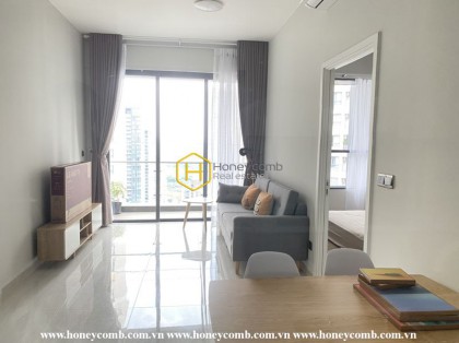 Cho thuê căn hộ Q2 Thao Dien sang trọng với các mảng tường được thiết kế nổi bật
