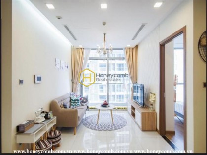 Romantic style apartment in Vinhomes Central Park that is exclusively designed for lovely couples