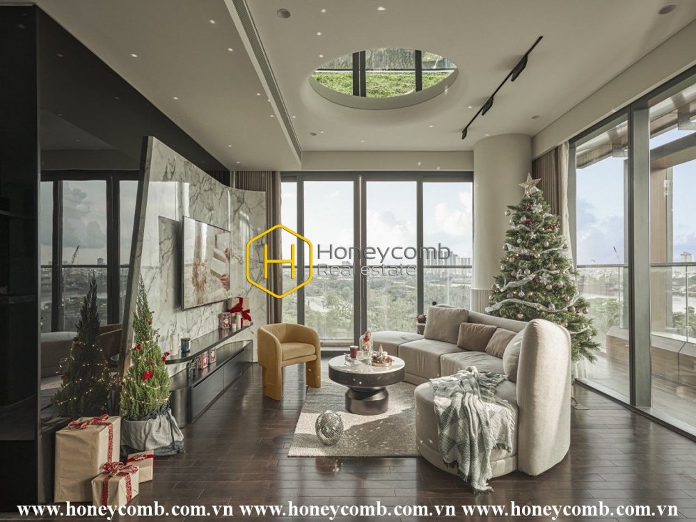 Tận hưởng khung cảnh ven sông thoáng đãng với nội thất sang trọng cho thuê ở Empire City