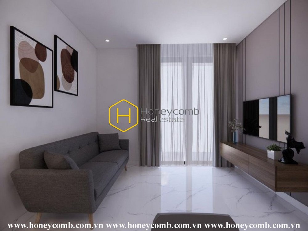 Căn hộ mới với đầy đủ nội thất cao cấp cho thuê ở Sunwah Pearl