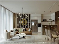 A whole new apartment in fresh white is now for rent at Vinhomes Golden River