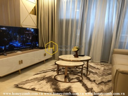 Two beds apartment with modern and gracious decoration in Vinhomes Golden River