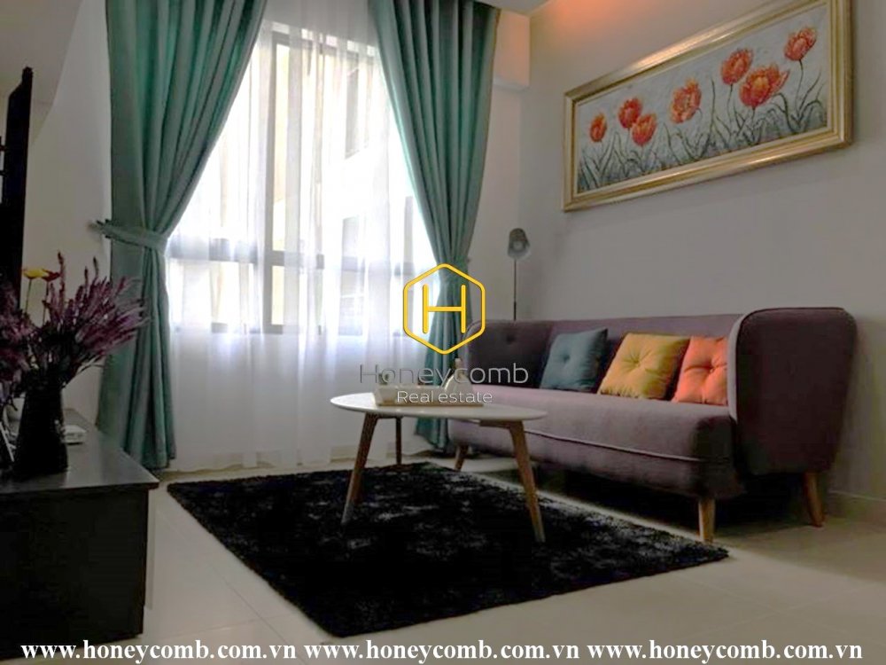 Căn hộ 2 phòng ngủ với tông màu mượt mà và tao nhã cho thuê tại Masteri Thảo Điền